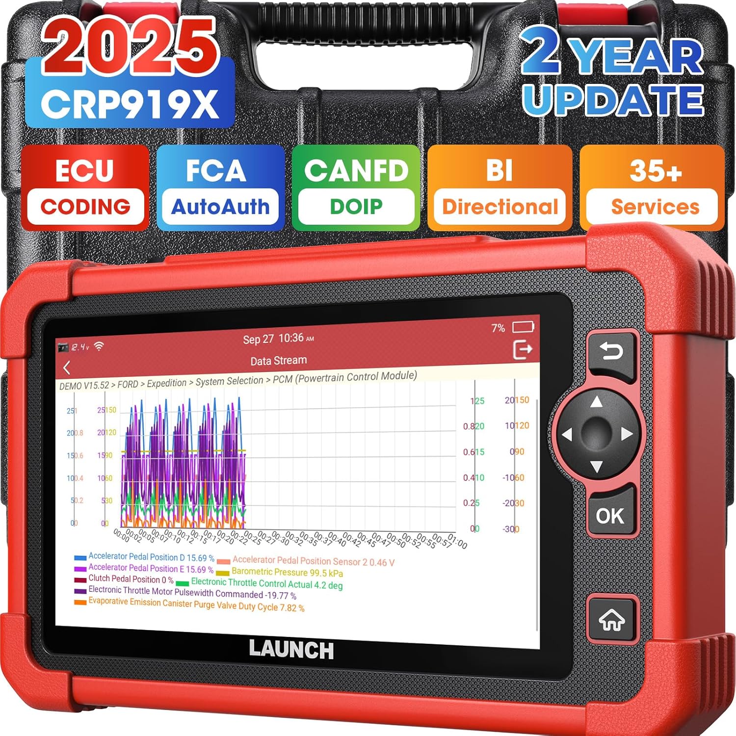 LAUNCH CRP919X BT Bluetooth OBD2 Scanner