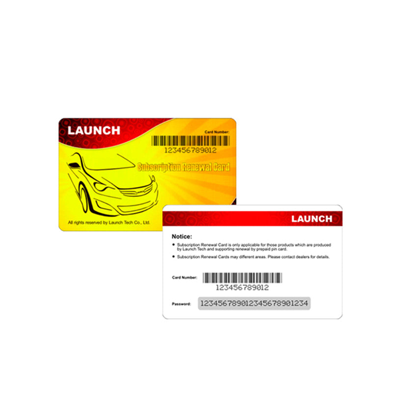 LAUNCH PAD Series Software Renewal Card, 1 year